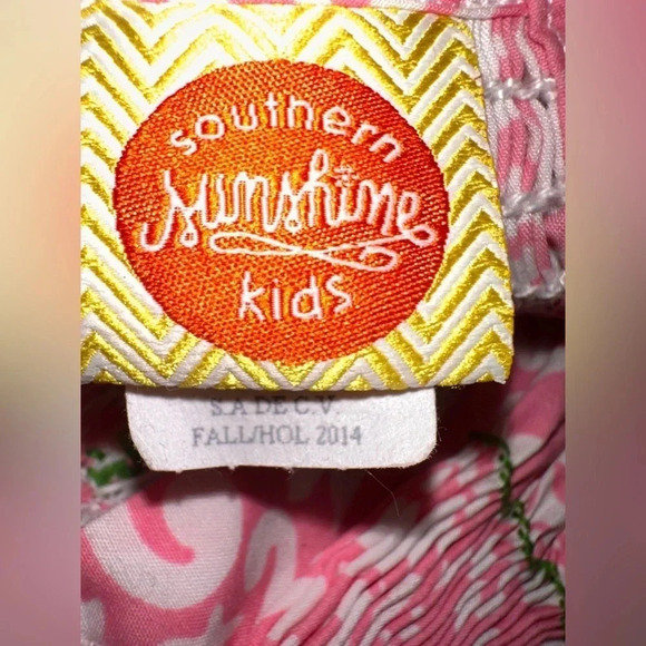 Southern Sunshine Christmas Tree Smocked Romper. Size 9m - Picture 6 of 9